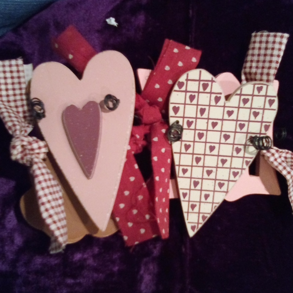 Wooden Farmhouse Country Hearts  Vase Jar Sleeve